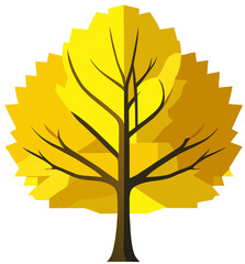 Wall Mural - autumn tree vector