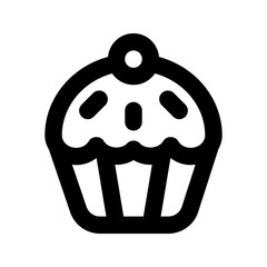 Poster - cake line icon