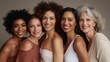 © kept - Image of a diverse group of smiling women of different ages.