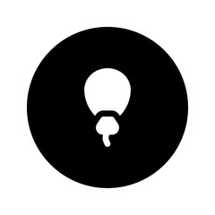 Sticker - balloon glyph circular icon