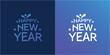 happy new year logo icon design