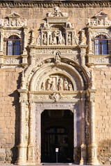 Wall Mural - Medieval exterior architectural feature of the Santa Cruz Museum. Formerly the Hospital of Santa Cruz in Toledo, Spain