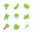 Take a look at this beautifully crafted vegetables icons set, easy to use