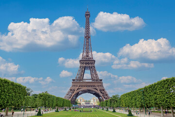 Canvas Print - Eiffel Tower and Champ de Mars