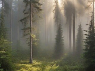 fog in the forest