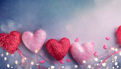 Wall Mural - valentine card holiday concept in romantic background love concept wide angle format banner