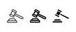 Hamer icon, gavel icon vector illustration for web, ui, and mobile apps