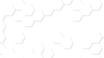 Poster - Seamless honeycomb hexagonal geometric mesh cell texture. Abstract white honeycomb vector wallpaper with a hexagonal grid. technology mesh cell seamless pattern.