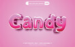 © sawrav97 - Pink candy 3d editable illustrator vector text style effect