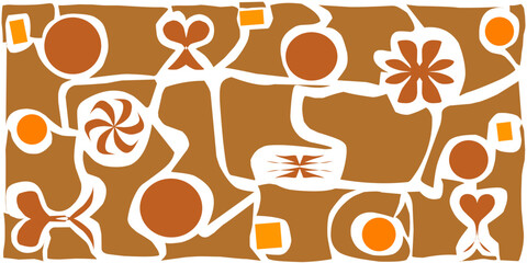 Fototapete - newest, modern, beautiful and simple abstract background illustration. creative design art unique and attractive abstract background illustration.