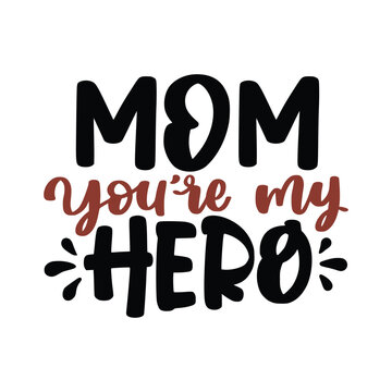 Happy Mother's Day wishes with heart. Mother day calligraphy, elegant best quotes for banners or greeting cards. Vector illustration