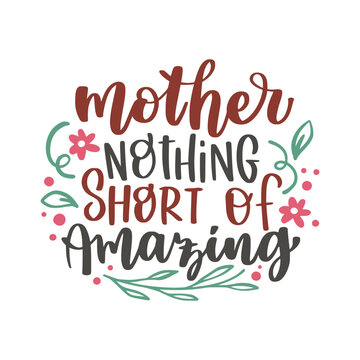 Happy Mother's Day wishes with heart. Mother day calligraphy, elegant best quotes for banners or greeting cards. Vector illustration