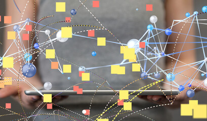 business network people in hand