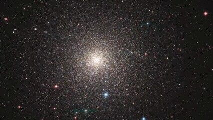 Wall Mural - globular star cluster on the border of our galaxy.