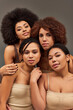© LIGHTFIELD STUDIOS - attractive young african american women in pastel underwear looking at camera, fashion concept