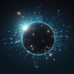 Wall Mural - background with stars