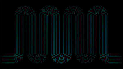 Fototapete - Abstract background with curved lines and waves.