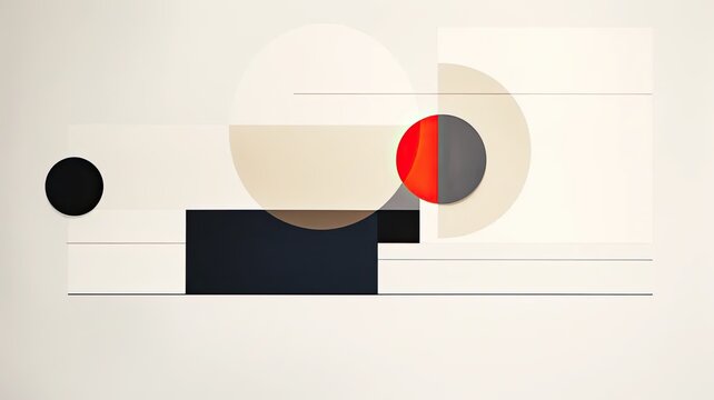 Visuals displaying minimalist abstract compositions, showcasing simplicity, clean lines, and deliberate use of negative space in abstract art
