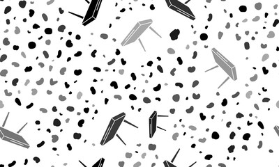 Poster - Abstract seamless pattern with router symbols. Creative leopard backdrop. Illustration on transparent background