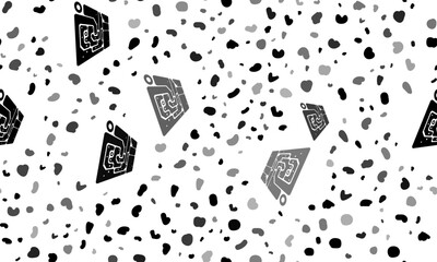 Poster - Abstract seamless pattern with printed circuit boards. Creative leopard backdrop. Vector illustration on white background
