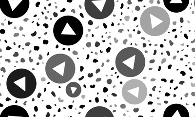 Poster - abstract seamless pattern with play symbols. creative leopard backdrop. illustration on transparent 