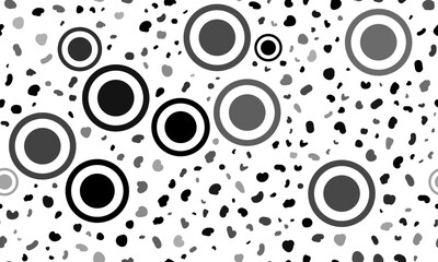 Poster - Abstract seamless pattern with radio button symbols. Creative leopard backdrop. Vector illustration on white background