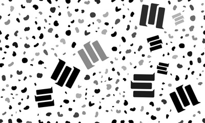 Poster - Abstract seamless pattern with discussion symbols. Creative leopard backdrop. Vector illustration on white background