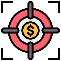 Poster - Focus Outline Color Icon