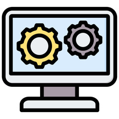 Poster - Software Outline Color Icon