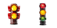 Red and Yellow Traffic Lights, transparent background