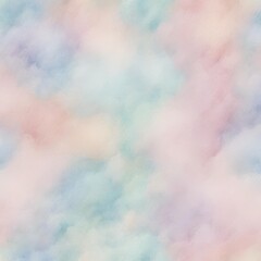 pastel watercolor cotton candy  - 1