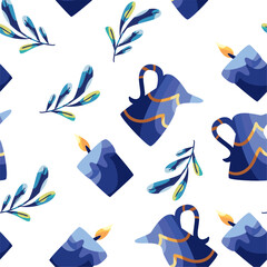 Canvas Print - hanukkah background isolated