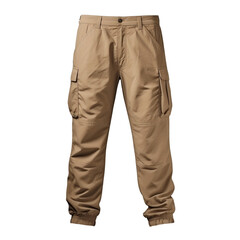 Wall Mural - Cargo pants for men with a plain isolated on transparent background