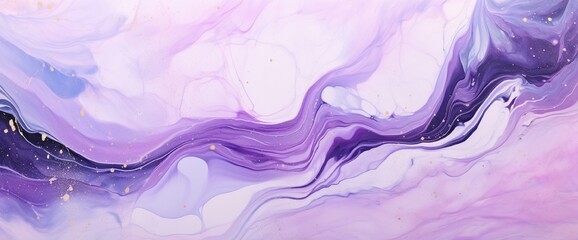 Wall Mural - abstract fluid art background light purple and lilac colors. liquid marble. acrylic painting on canv