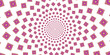 Round pattern with vegetative elements  white background pink object