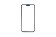 © Pornprasit Panada - New smartphone with blank screen isolated on white background.
