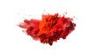 colorful vibrant red Holi paint color powder explosion with bright colors isolated white background.	
