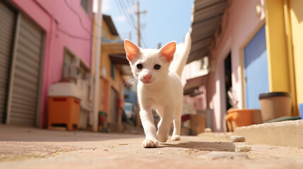 Sticker - cat on the roof HD 8K wallpaper Stock Photographic Image 