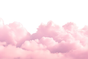 Wall Mural - Pink clouds pastel atmosphere. generative ai.