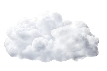 Wall Mural - Soft clean fluffy clouds shapes cutout. generative ai.