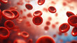 © Rames studio - Red blood cells and leukocytes erythrocytes bloods on blur soft focus background