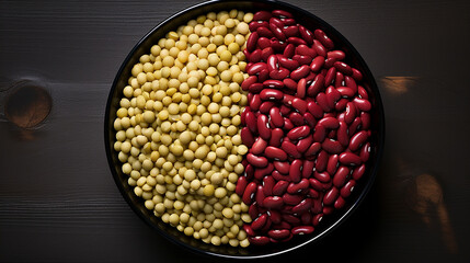 Wall Mural - beans in a bowl HD 8K wallpaper Stock Photographic Image 