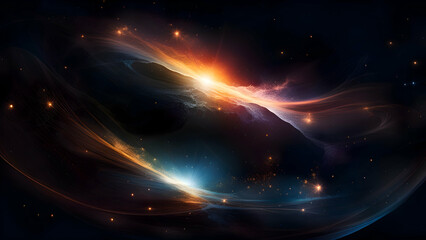 Wall Mural - Abstract background. luminous swirling. Elegant glowing circle. 