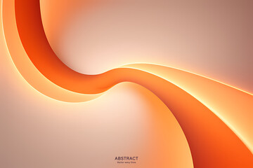 Abstract Orange Background. colorful wavy design wallpaper. creative graphic 2 d illustration. trendy fluid cover with dynamic shapes flow.