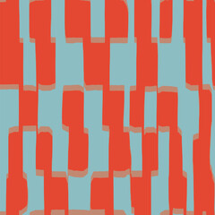 Dyed coastal stripes. Interior decorative weave texture on canvas. Structure vertical irregular artistic striped fabric design . Allover printed . Boho, dyed eclectic texture. Seamless pattern