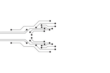 Leinwandbilder - Abstract futuristic circuit board Illustration, Circuit board with various technology elements. Circuit board pattern for technology background. Vector illustration