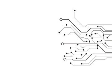 Leinwandbilder - Abstract futuristic circuit board Illustration, Circuit board with various technology elements. Circuit board pattern for technology background. Vector illustration