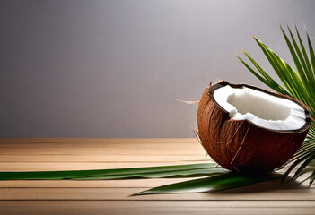 coconut on minimal background