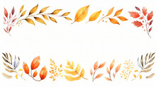 Autumn Clipart Isolated On White Background 