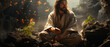 Heilige Stille: Jesus im Lotussitz